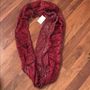 Red Sparkle Infinity Scarf